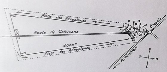 Situationsplan des Flugfeldes